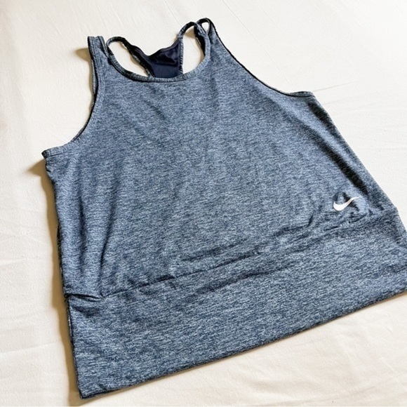 Nike Women’s Dri-Fit Grey Multi-Strap Running Tank - Picture 7 of 15